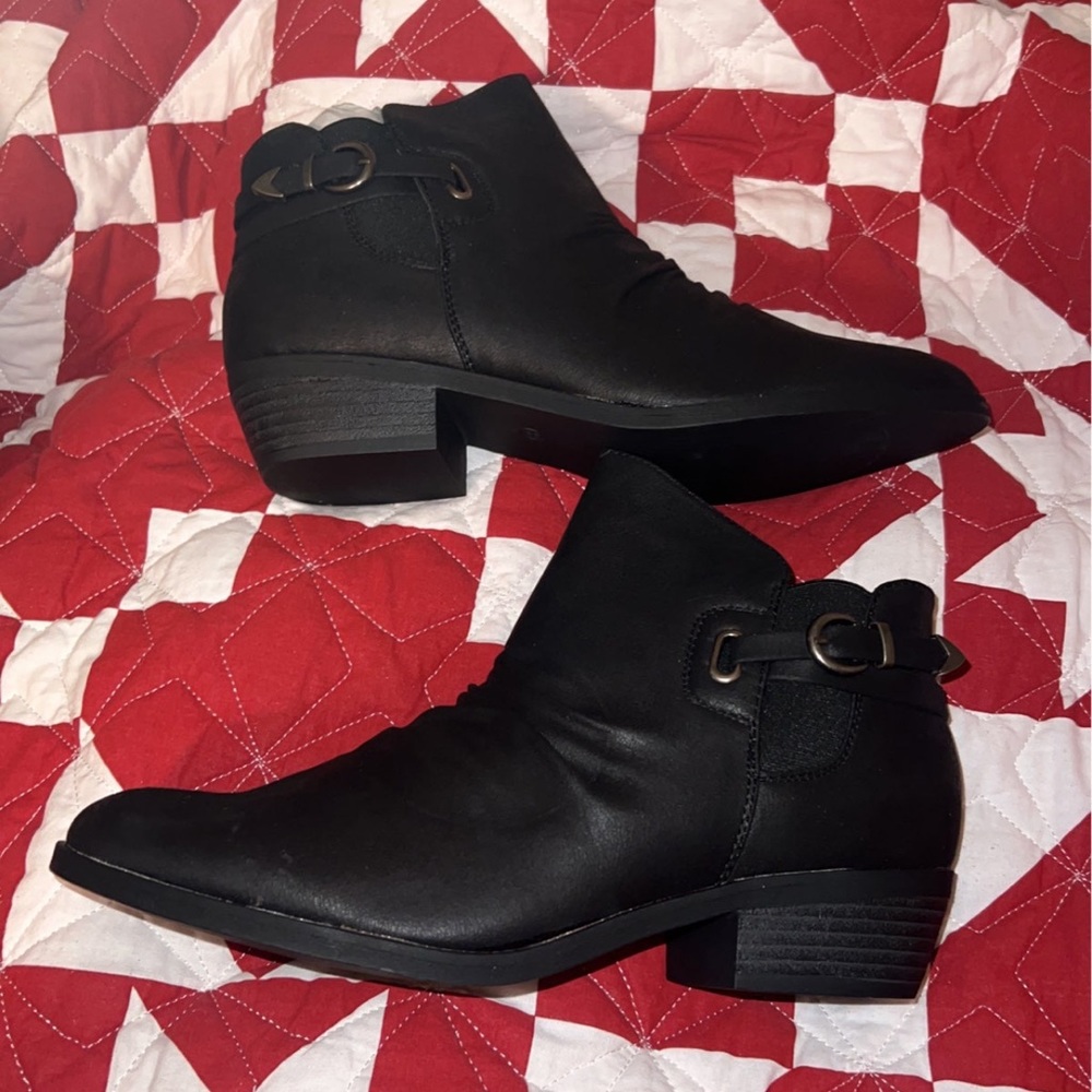Black New Booties with Box